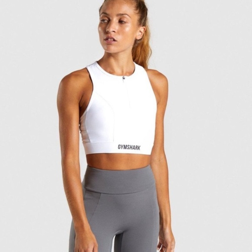 Gymshark non stop sports bra in white